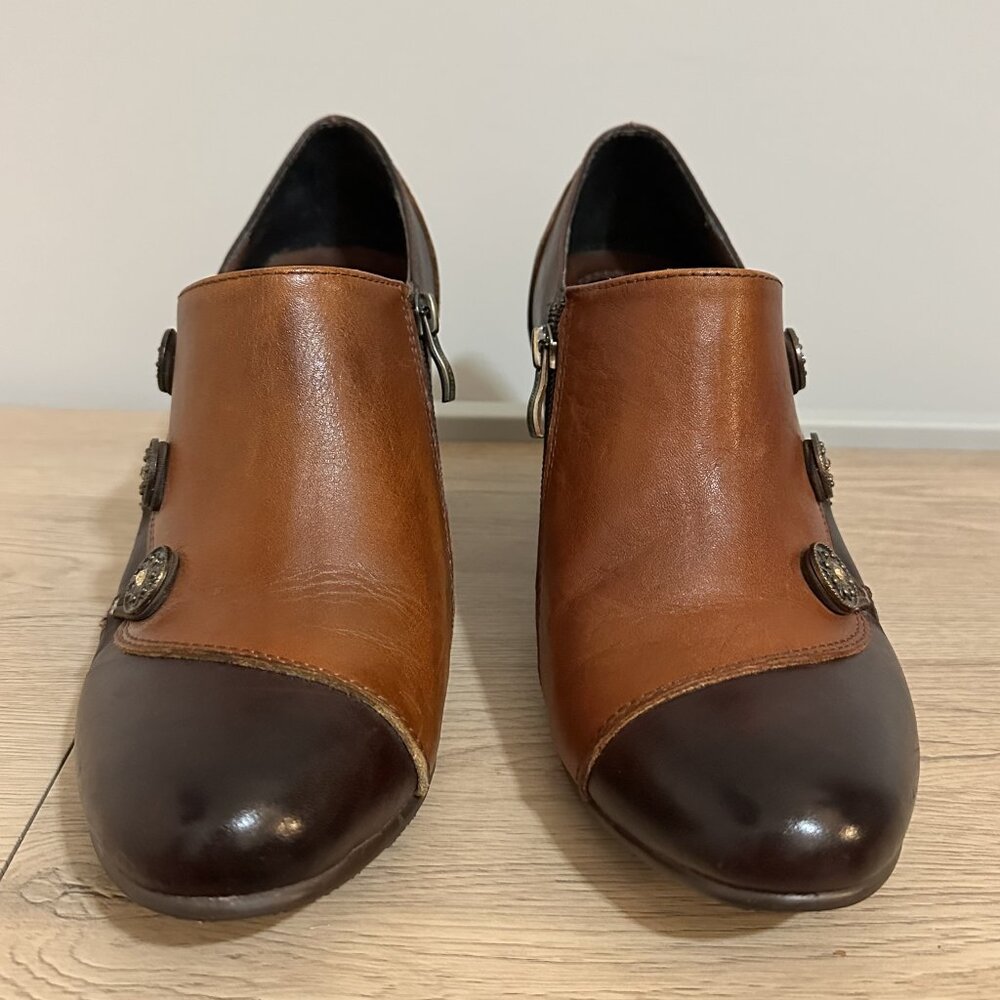 L'ARTISTE Grenita Brown Leather Shoes Women's Size EU 40